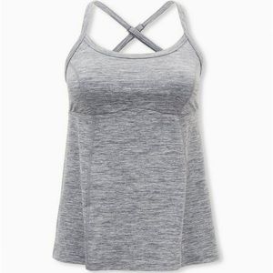 Grey Space-Dye Wicking Active Cami